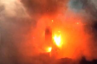 Potężny pożar w Brownsville