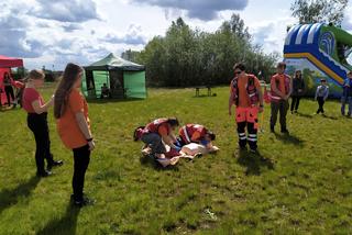 Zajęcia dla dzieci z udzielania pierwszej pomocy w ramach kampanii społecznej Akcja i Edukacja. Widzę, więc reaguję - 23.05.2021 nad zalewem w Siedlcach