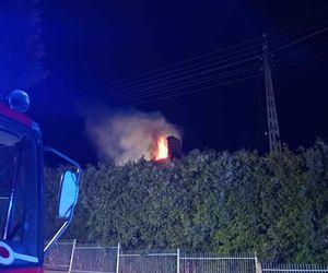 Pożar plebanii w Jaworniku Polskim