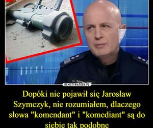 Były szef policji, gen. Jarosław Szymczyk w Piaście Gliwice MEMY