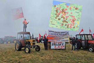 Strajk rolników LUTY 2024. Zablokowany Poznań i granica z Ukrainą [MAPA]