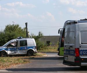 Wypadek radiowozu i tramwaju. Policjanci z Gorzowa w szpitalu