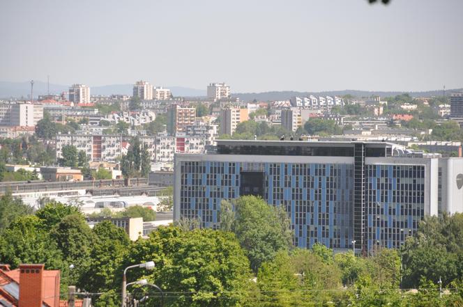 Panorama Kielc z ulicy Podklasztornej