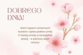 Fajne kartki na pierwszy dzień wiosny