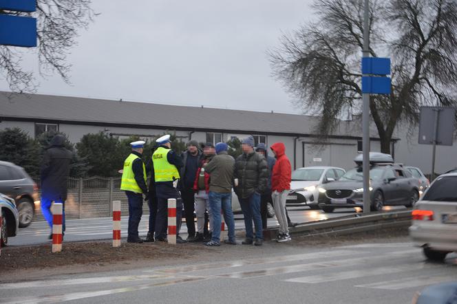 Blokada drogi krajowej DK7