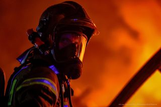 Pożar hali w Mińsku Mazowieckim