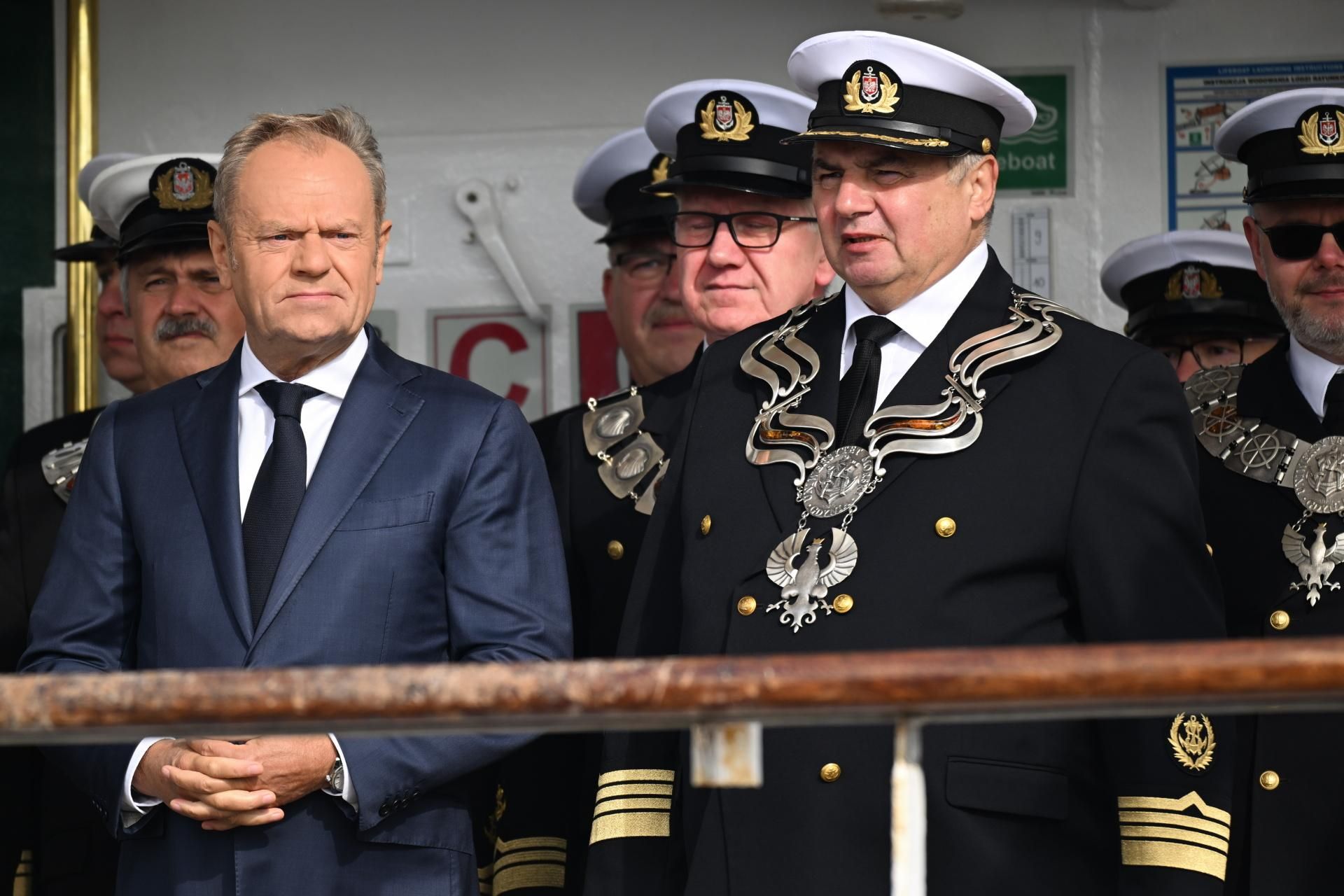 Donalda Tusk z wizytą u przyszłych marynarzy. Wspomniał o swoim teściu