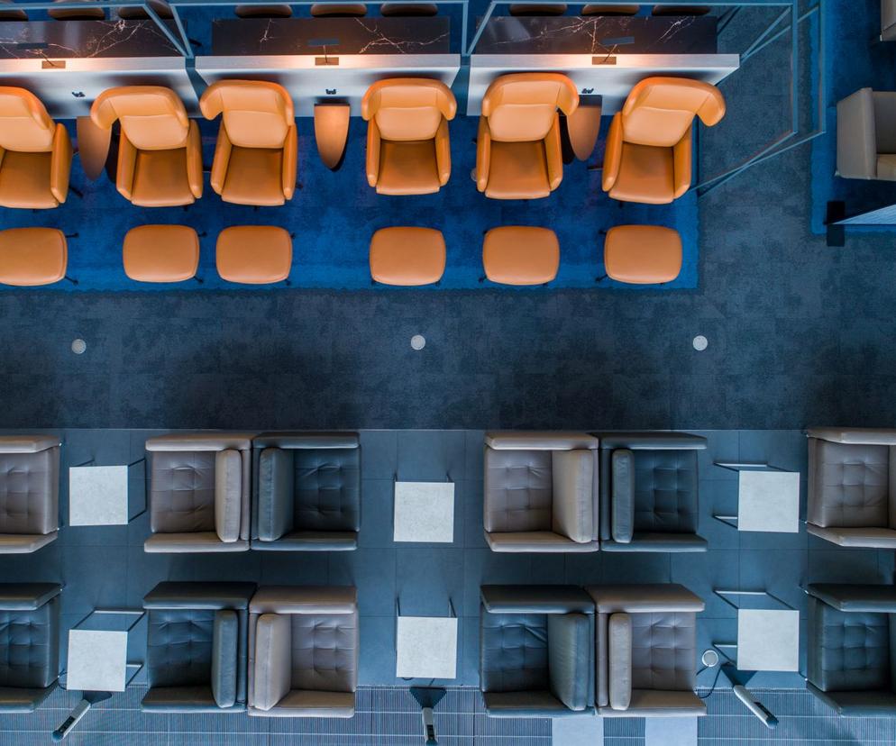 Lotnisko w Hamburgu – VIP Lounge stworzony przez BoConcept Business