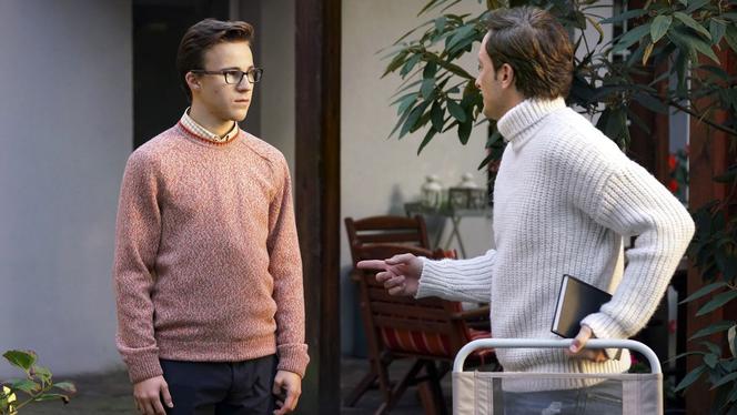 Barwy szczęścia odc. 2024. Władek (Przemysław Stippa), Kajtek (Jakub Dmochowski)