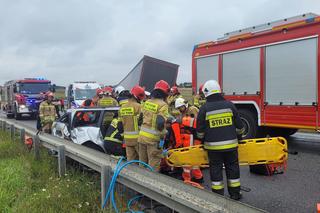 Wypadek przed bramkami A1 w Grudziądzu