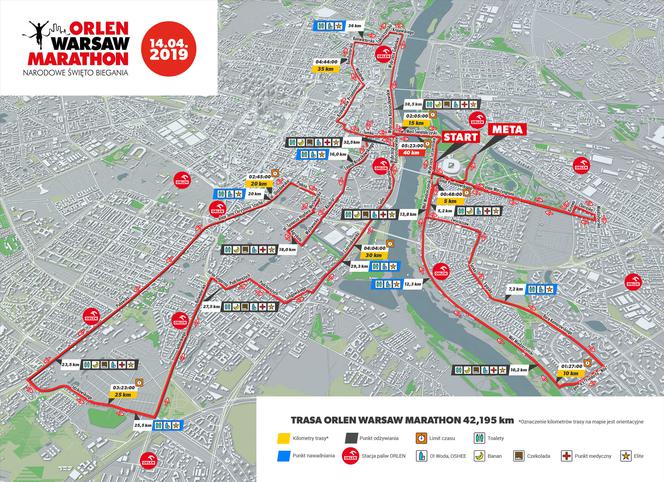 Znamy trasę ORLEN Warsaw Marathon! [MAPA]