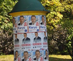 Kampania wyborcza w Kielcach. W śródmieściu najwięcej plakatów kandydatów do Sejmu i Senatu