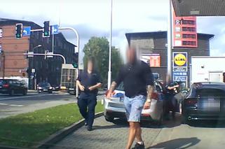 Agresja drogowa w Katowicach. Chcesz dostać wpie*dol, pe*ale? [WIDEO]