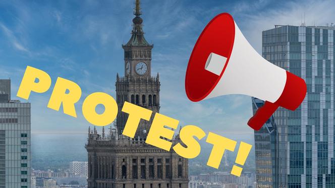 Protest w Warszawie