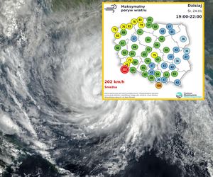Totalna wichura w Polsce. Powyżej 200 km/h. Najsilniejsze porywy na świecie