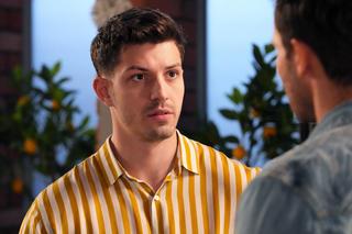 Barwy szczęścia odc. 2993: Franek (Mateusz Banasiuk), Justin (Jasper Sołtysiewicz)