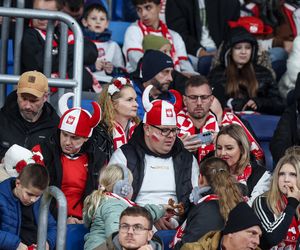 Kibice na meczu Polska -Nowa Zelandia na Stadionie Śląskim