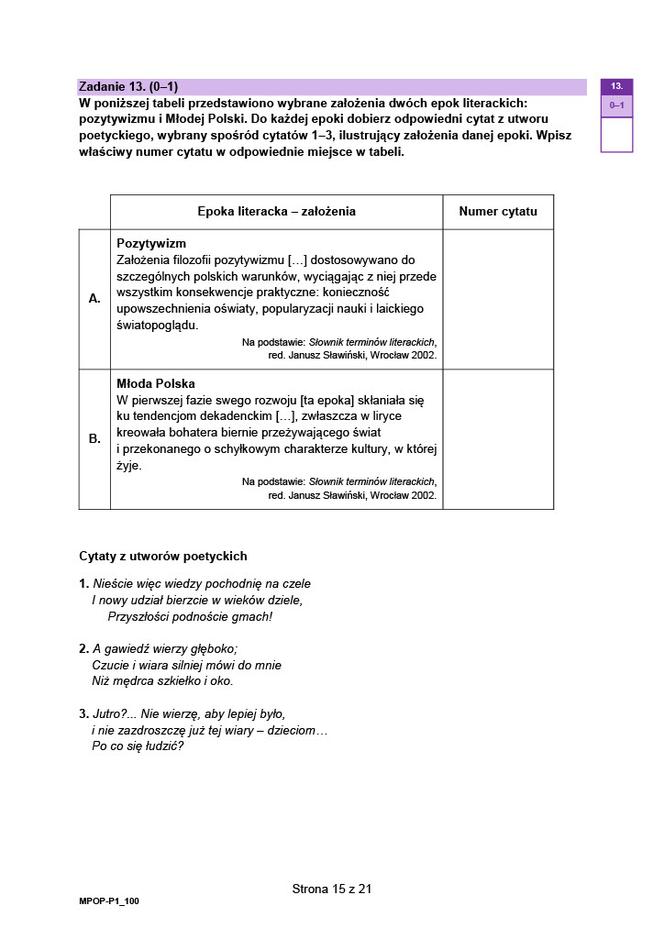 matura 2023 - język polski (pp) formuła 2023