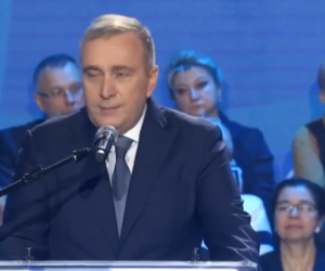 Grzegorz Schetyna na konwencji PO