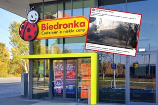 Pożar Biedronki w centrum Katowic! Ewakuacja, służby w akcji