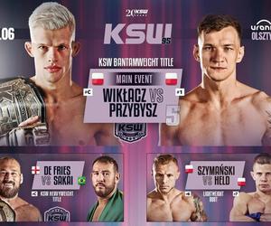 KSW 95 KOLEJNOŚĆ walk. KARTA walk gali w Olsztynie. Kto walczy dzisiaj 7.06.2024?