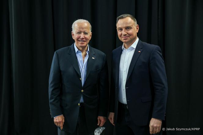 Joe Biden i Andrzej Duda