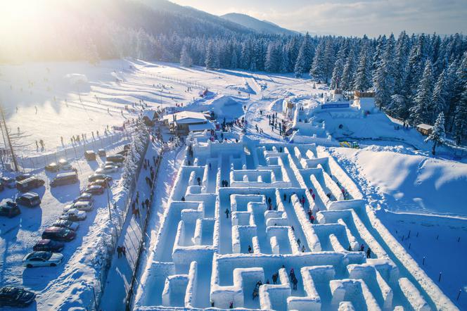 Wyjątkowa atrakcja pod Tatrami! Śnieżny Labirynt zaprasza na swe ścieżki