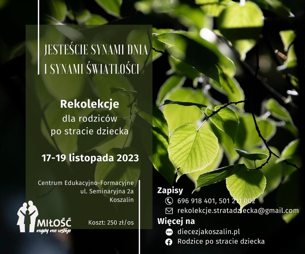 Rekolekcje dla Rodziców po stracie dziecka odbędą się 17-19 listopada w CEF-e w Koszalinie
