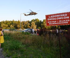 Black Hawk na lądowisku SOR w Poznaniu