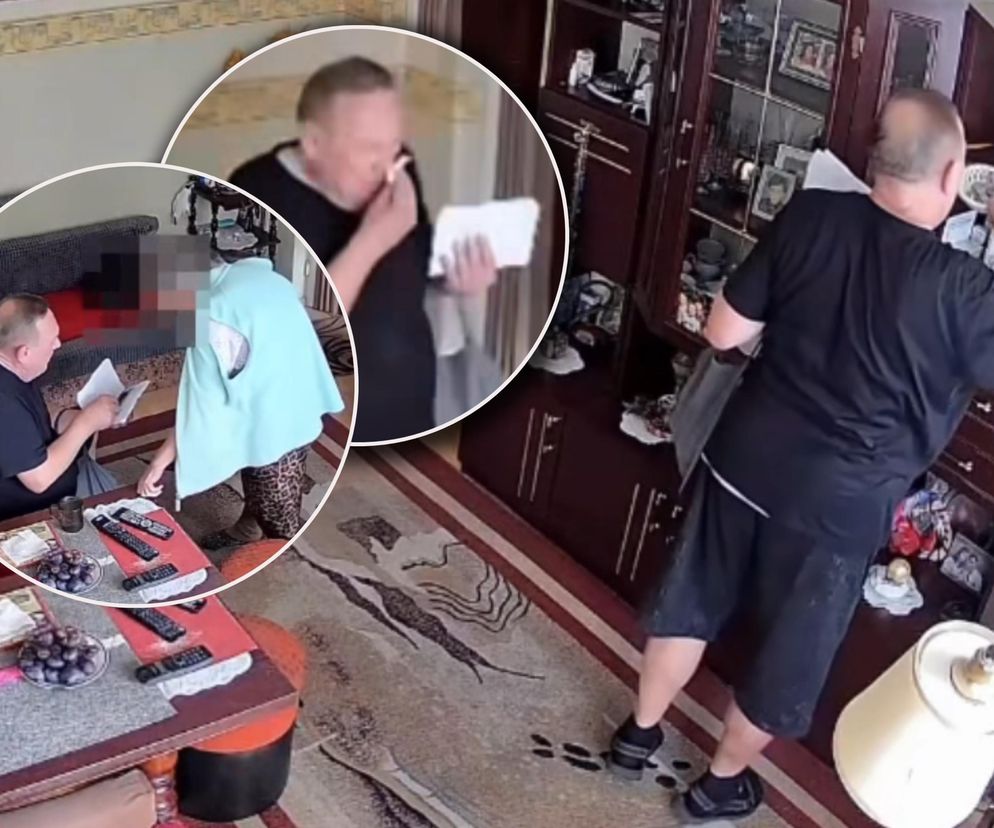 Oszust chciał okraść 86-latkę. Nie spodziewał się takiej reakcji! Wszystko się nagrało