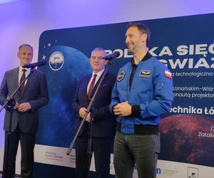 Sławosz Uznański-Wiśniewski odwiedził Politechnikę Łódzką