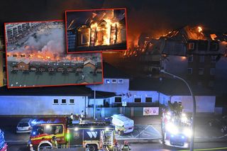 Pożar budynku mieszkalnego pod Warszawą. Strażacy walczą z żywiołem