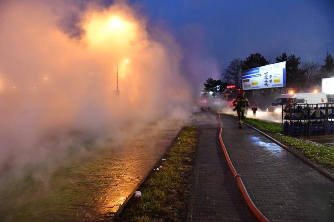 Awaria sieci ciepłowniczej na Gumieńcach