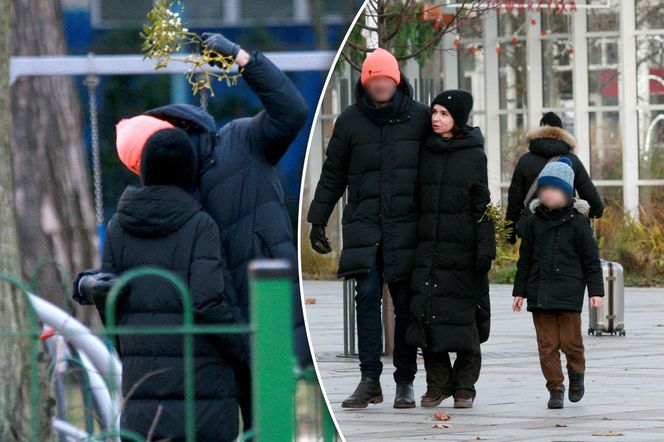 Całuśny mąż Kaczyńskiej nie dał jej wytchnienia pod jemiołą 