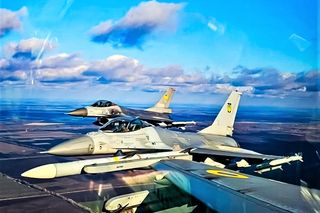 Ukraińskie F-16 - widok z kabiny pilota