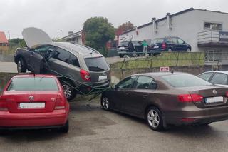 Źle zaparkowany samochód