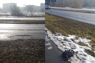 Gigantyczne dziury na bydgoskich ulicach. Drogowcy zabrali się za doraźne łatanie jezdni [AUDIO]