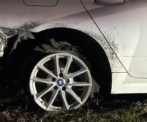 Policyjny pościg ulicami Warszawy. BMW w płomieniach 