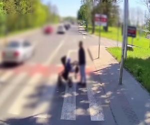 Przejście grozy w Zielonej Górze. Mężczyzna z dzieckiem ryzykowali życiem 