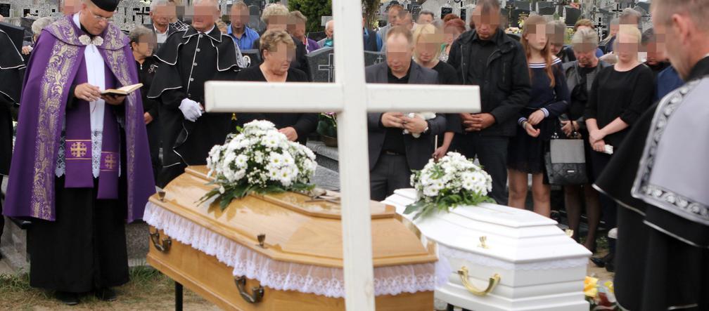 Pogrzeb zamordowanej Moniki i jej syna Oskarka