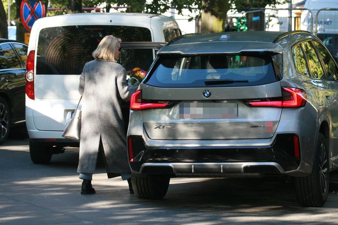 Małgorzata Tusk w wypożyczonym BMW.