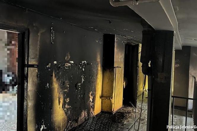 Podpalił dom w centrum Jeleniej Góry. W środku było 20 osób