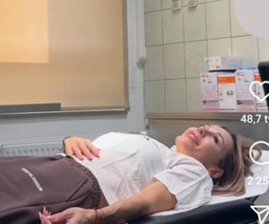 Doda na łóżku w szpitalu