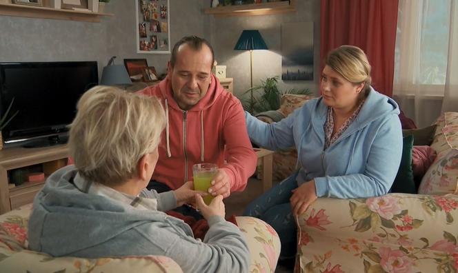 	Barwy szczęścia odc. 2637. Basia (Sławomira Łozińska), Borys (Jakub Wieczorek), Aldona (Elżbieta Romanowska)