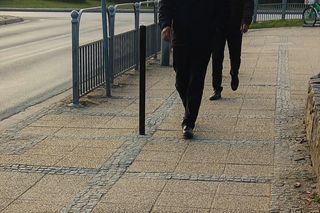 Samotny słupek na ul. Staszica