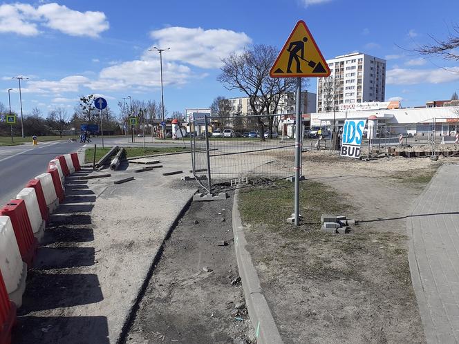 Prace Wodociągów przy Chrobrego