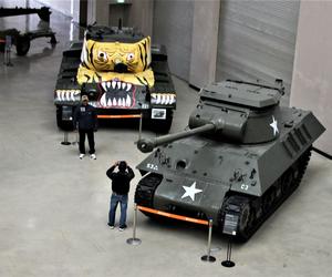 Czołg Tygrys M46 Patton i niszczyciel czołgów M18 Hellcat