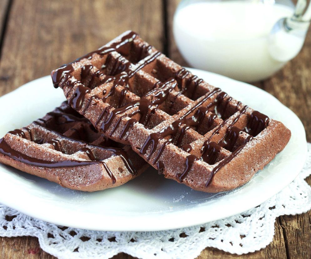 czekoladowe gofry owsiane