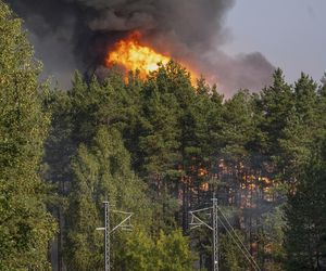 Pożar wagonów Orlenu