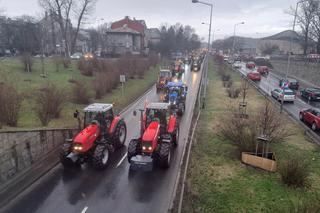 Strajk rolników w Krakowie